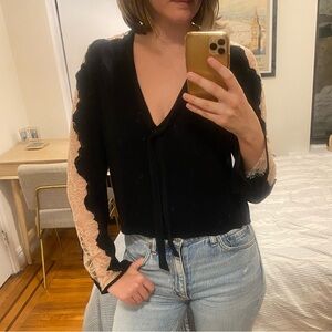 Free People lace blouse